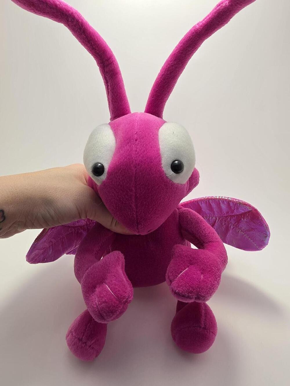 Nanco Pink Ant Plush Vintage Ant Stuffed Animal Pink Plushie (11 inch)